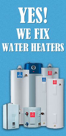 our team can install or repair any type of water heaters